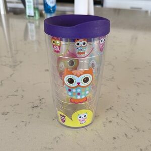Tervis Colorful Woodland Owls Double Walled Insulated Tumbler with lid